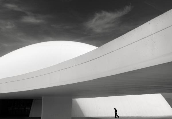 Photograph Ramon Vaquero Niemeyer Center Aviles on One Eyeland